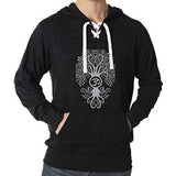 Mens Bodhi Tree Lace Hoodie Tee - Yoga Clothing for You - 1