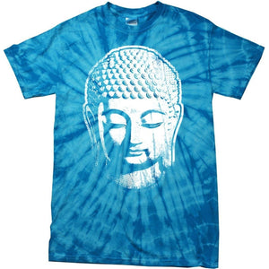 Yoga Clothing for You Big Buddha Head Spider Tie Dye T-shirt - Yoga Clothing for You