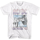 AC/DC For Those About to Rock 1982 US Tour White T-shirt