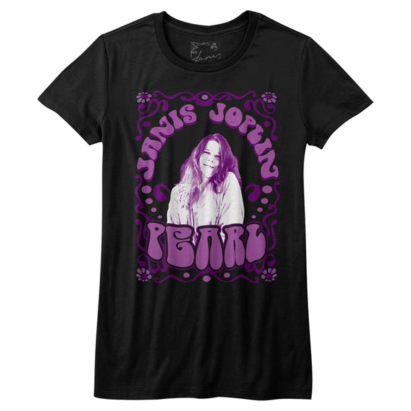 Janis Joplin Juniors T-Shirt Pearl Tee