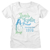 Janis Joplin Ladies T-Shirt Gradient 1970 American Tour Tee