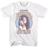 Janis Joplin Live in Concert 1970 NY White T-shirt