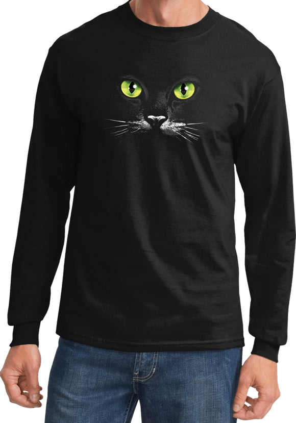 Halloween T-shirt Black Cat Long Sleeve - Yoga Clothing for You