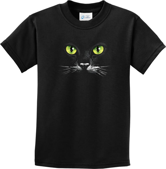 Kids Halloween T-shirt Black Cat Youth Tee - Yoga Clothing for You