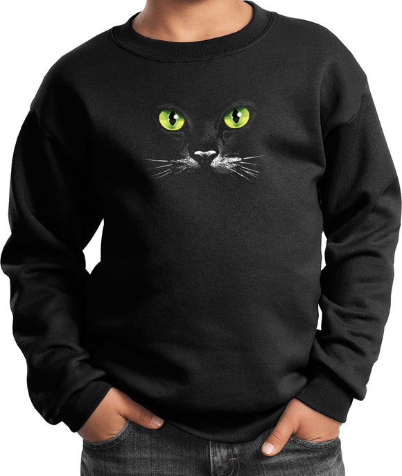 Kids Halloween Sweatshirt Black Cat - Yoga Clothing for You