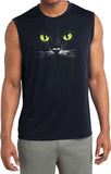Halloween T-shirt Black Cat Sleeveless Competitor Tee - Yoga Clothing for You