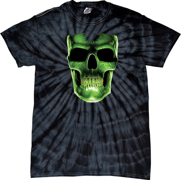 Halloween T-shirt Glow Bones Spider Tie Dye Tee - Yoga Clothing for You
