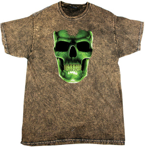 Halloween T-shirt Glow Bones Mineral Washed Tie Dye Tee - Yoga Clothing for You