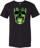 Halloween T-shirt Glow Bones Tri Blend Tee - Yoga Clothing for You