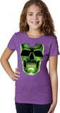 Girls Halloween T-shirt Glow Bones - Yoga Clothing for You