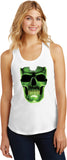 Ladies Halloween Tank Top Glow Bones Racerback - Yoga Clothing for You