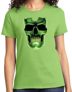 Ladies Halloween T-shirt Glow Bones Tee - Yoga Clothing for You