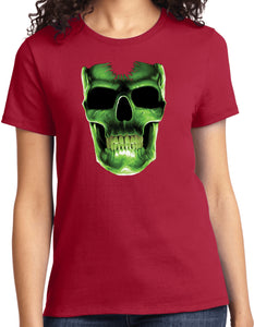 Ladies Halloween T-shirt Glow Bones Tee - Yoga Clothing for You