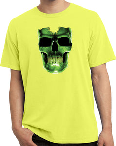 Halloween T-shirt Glow Bones Pigment Dyed Tee - Yoga Clothing for You