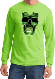 Halloween T-shirt Glow Bones Long Sleeve - Yoga Clothing for You