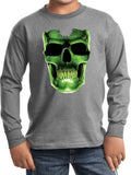 Kids Halloween T-shirt Glow Bones Youth Long Sleeve - Yoga Clothing for You