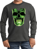 Kids Halloween T-shirt Glow Bones Youth Long Sleeve - Yoga Clothing for You