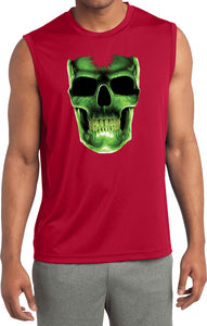 Halloween T-shirt Glow Bones Sleeveless Competitor Tee - Yoga Clothing for You