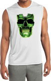 Halloween T-shirt Glow Bones Sleeveless Competitor Tee - Yoga Clothing for You