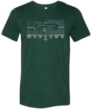 Ford T-shirt Honeycomb Grille Tri Blend Tee - Yoga Clothing for You