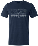 Ford T-shirt Honeycomb Grille Tri Blend Tee - Yoga Clothing for You