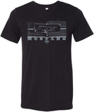 Ford T-shirt Honeycomb Grille Tri Blend Tee - Yoga Clothing for You