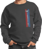 Kids Ford Mustang Sweatshirt Pony Logo Tri Bar Youth Sweat Shirt - Yoga Clothing for You
