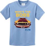 Kids Ford Mustang T-shirt Whos the Boss - Yoga Clothing for You