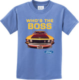 Kids Ford Mustang T-shirt Whos the Boss - Yoga Clothing for You