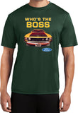Ford Mustang T-shirt Whos the Boss Moisture Wicking Tee - Yoga Clothing for You