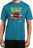Ford Mustang T-shirt Whos the Boss Moisture Wicking Tee - Yoga Clothing for You