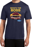 Ford Mustang T-shirt Whos the Boss Moisture Wicking Tee - Yoga Clothing for You
