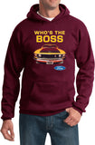 Ford Mustang Hoodie Whos the Boss - Yoga Clothing for You