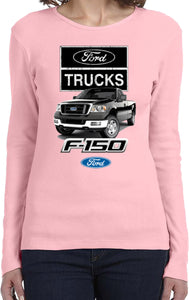 Ladies Ford Trucks T-shirt F-150 Long Sleeve - Yoga Clothing for You