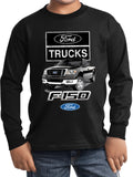 Kids Ford Truck T-shirt F-150 Youth Long Sleeve - Yoga Clothing for You