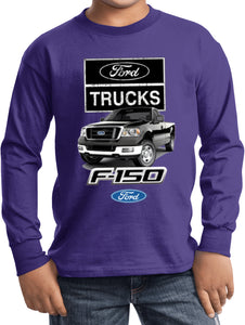 Kids Ford Truck T-shirt F-150 Youth Long Sleeve - Yoga Clothing for You