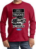 Kids Ford Truck T-shirt F-150 Youth Long Sleeve - Yoga Clothing for You