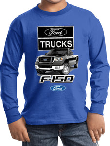 Kids Ford Truck T-shirt F-150 Youth Long Sleeve - Yoga Clothing for You