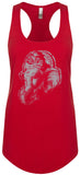 Womens Ganesh Profile Racer-back Tank Top - Yoga Clothing for You