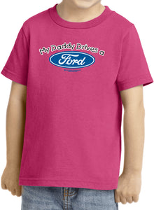 Daddy Drives a Ford Toddler T-shirt - Yoga Clothing for You