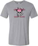 Breast Cancer T-shirt Bikers Against Breast Cancer Tri Blend Tee - Yoga Clothing for You