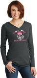 Bikers Against Breast Cancer Ladies Tri Blend Hoodie - Yoga Clothing for You
