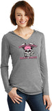 Bikers Against Breast Cancer Ladies Tri Blend Hoodie - Yoga Clothing for You