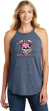 Bikers Against Breast Cancer Ladies Tri Rocker Tanktop - Yoga Clothing for You
