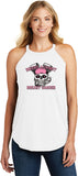 Bikers Against Breast Cancer Ladies Tri Rocker Tanktop - Yoga Clothing for You