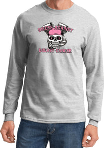 Breast Cancer T-shirt Bikers Against Breast Cancer Long Sleeve - Yoga Clothing for You