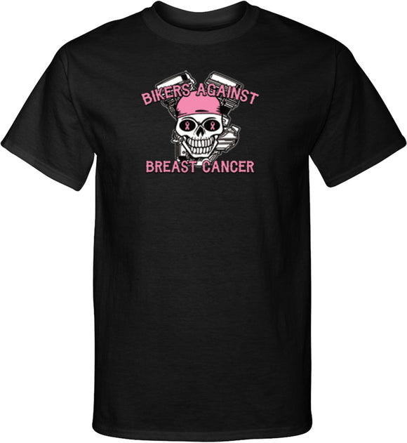 Breast Cancer T-shirt Bikers Against Breast Cancer Tall Tee - Yoga Clothing for You