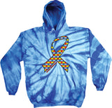 Autism Ribbon Tie Dye Hoodie - Yoga Clothing for You