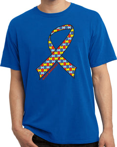 Autism Ribbon Pigment Dyed Shirt - Yoga Clothing for You