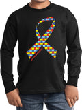 Kids Autism Ribbon Long Sleeve Shirt - Yoga Clothing for You